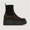 Marco Moreo Vale Stretch Toe Cap Boot - Brown Suede